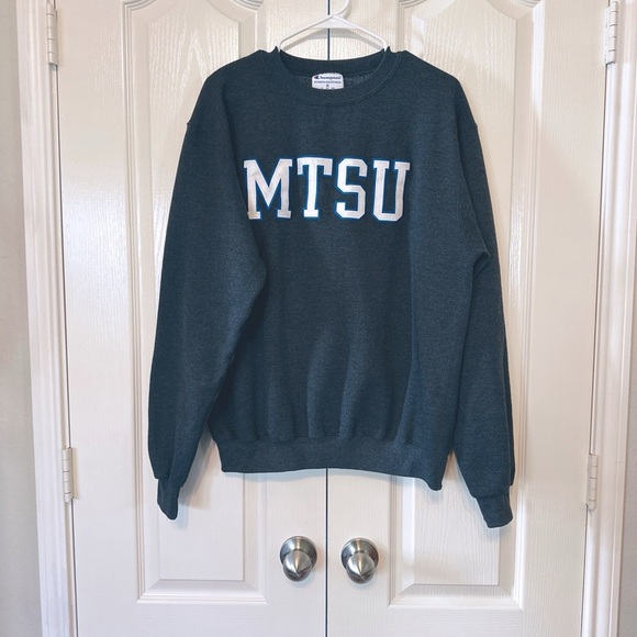 Champion Women’s Sweatshirt Size Medium Gray MTSU - Picture 1 of 11